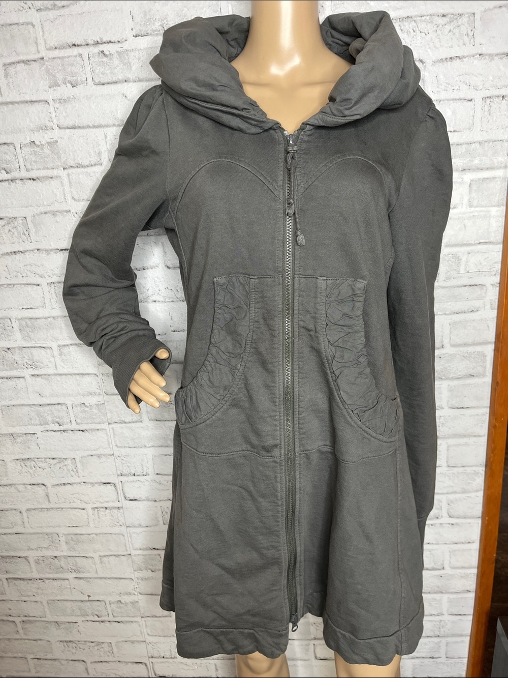 Prairie Underground gray cloak hoodie